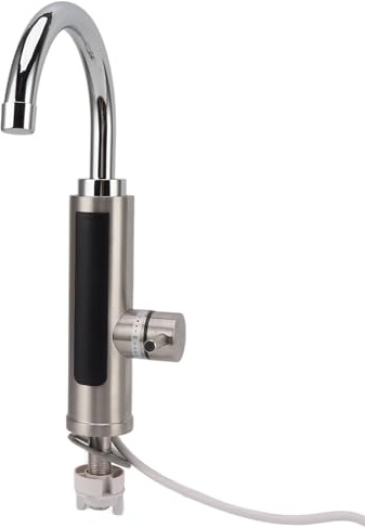 Luqeeg Robinet de Chauffe-Eau instantané, 3000 W 220V Robinet de Chauffe-Eau électrique sans Réservoir avec Affichage Numérique LED, Robinet d'eau du Robinet Rotatif à Chauffage Rapide