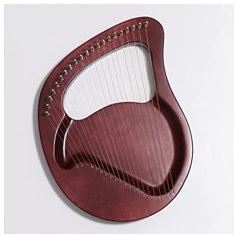 21 24 Saiten Lyra Harp Instrument Transparent Lyra Harp Musikinstrument mit Stimmgerät Hammer Lyre ?Harfe für Anfänger