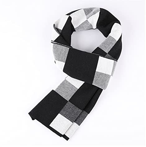 Schals Herren-Schal aus klassischem Kaschmir, warm, lang, for den Winter, karierter Schal, Winter-Kaschmirschals, lässig, lang, schlicht, modisch, formell, weicher Schal for Herren Warm Herbst ( Color