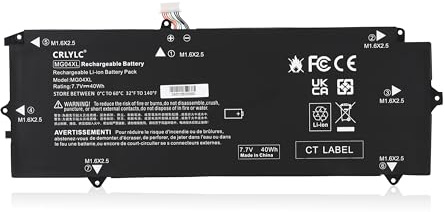 CRLYLC 40Wh MG04XL Laptop Akku für HP Elite X2 1012 G1 Detachable 2-in-1 Business Tablet M5-6Y54 M5-6Y57 M7-6Y75 M3-6Y30 L5H20EA L5H11EA L5H12EA L5H13EA L5H15EA HSTNN-DB7F/I72C 812060-2C1 812205-001