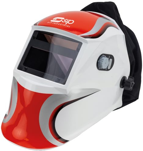 SIP PAPR WR1000 Welding Helmet Auto Darkening True Colour Solar Power Headshield with Air Respirator