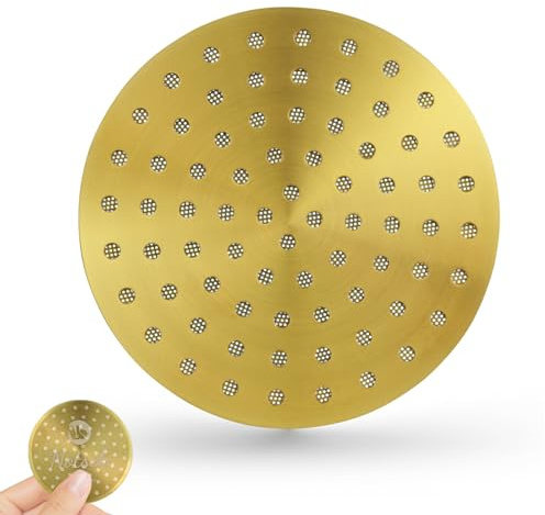 NOTSEK Puck Screen - Colador para café expreso (54 mm, 0,8 mm de grosor, con revestimiento de titanio, acero inoxidable 304, para portafiltros de 54 mm, dorado)