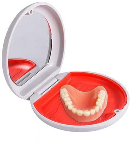 Trousse de toilette pour prothèses dentaires | Étui de rangement pour prothèses dentaires avec fermeture magnétique | Boîte de soins des dents à l'air libre