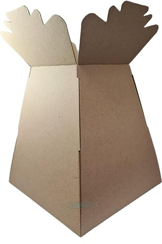 Inerra Florist Boxes Living Vases for Flowers and Bouquet Box Making - Pack of 5 (Kraft)