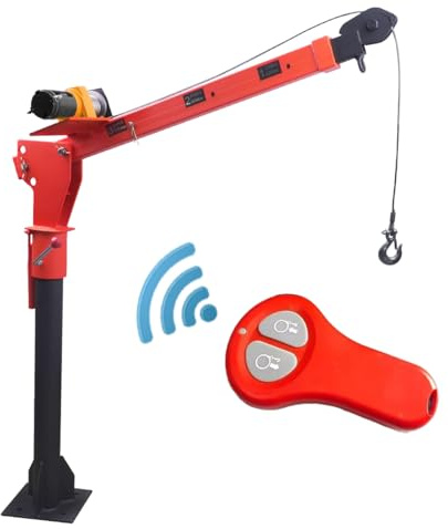Pismire Cabrestante eléctrico plegable de 1100 libras para camioneta, 1,587.6 kg, 12 V, grúas giratorias de 360 grados
