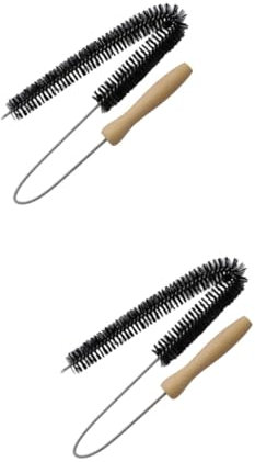 WHAMVOX 2pcs Dryer Vent Cleaning Brush Long Reach Wire Brush for Refrigerator Washing Machine Lint Remover Tool Grease Remover Dust Gap Cleaner