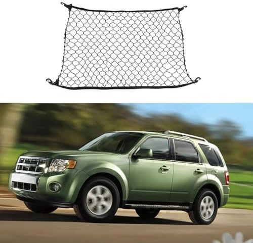 QziH für Ford Escape Kuga 2010 2013 2014 2018 2008-2019 Auto Kofferraum Gepäck Elastisches Kofferraumnetz,Aufbewahrungsnetz