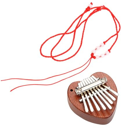 TOGEVAL 8 Yinkalimba Musik Daumenklavier Kalimba Für Anfänger Professionelle Finger Mini-daumenklavier Tragbare Marimba -instrument Für Kinder Hölzern Light Brown