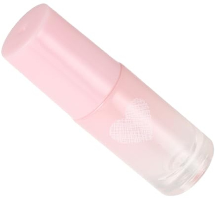 TOVINANNA 5 Ml Perfume Bottles Roller Ball Perfume Containers with Pink Heart Pattern Stylish Plastic and Glass Refillable Bottles for Travel and Parties Easy Application Even Distribution