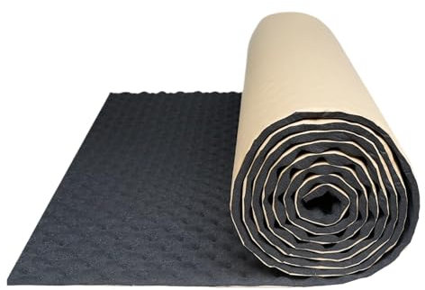 SHIYUNTI 8 Größen Studio Sound Akustische Absorption Auto Hitzebeständige Welle Schaum Deadener Auto Schalldichte Baumwolle Isolierung(200cmx100cm 21.5sqft)