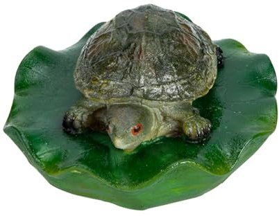 VINTORKY Schildkröten-gartendekor Schwimmende Teichstatue Realistische Schildkröte Aus Kunstharz Für Hof Und Teich