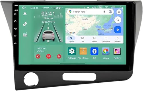 Genérico Autorradio 2 DIN de 9 para Honda CRZ 2010-2017, CarPlay, Android Auto, Pantalla táctil, Bluetooth, cámara de reversa AHD, navegación GPS y Controles en el Volante