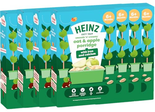 HEINZ Baby Food Oat and Apple Porridge 7x125g