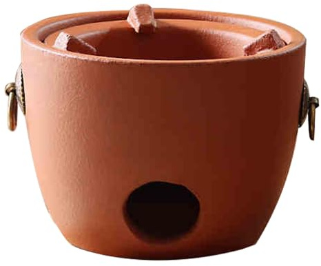 Poêle à Charbon de Bois Portable en Argile, poêle à Charbon d'extérieur, poêle en poterie, Mini poêle à Bois, Aspect Luxueux et léger pour Co
