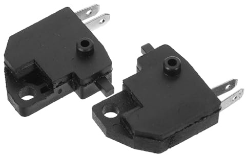 Cabilock 2 piezas Interruptor de Luz Freno para Motocicleta Compatible con Atv y Motos Instalación Fácil sin Herramientas Diseño Resistente y Duradero para Seguridad Vial