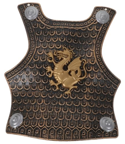 Yardenfun Bouclier D'armure pour Garçon Et Filles 8-12 Ans, Armure De Jeu Réaliste en Plastique Robuste, Costume De Soldat pour Garçons, Accessoire De Fête, Jouet D'interaction Parent-garçon