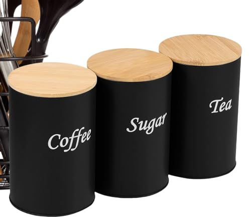 Barattolo da caffè, resistente alla pressione, per caffè, tè, zucchero, caramelle, avena, farina, sale, bancone della cucina