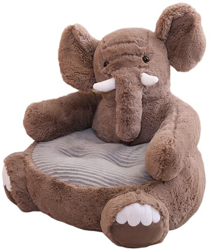 BEAHING Barnsoffa 20 x 20 x 18 plysch, elefant leksoffa söt djur mys barnfåtölj, mjuk tecknad småbarn baby sovrumsmöbler