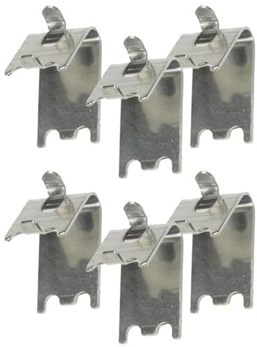 COLLBATH 6Pcs Refrigerator Shelf Clips and Freezer Shelf Support Clamps Sturdy Cooler Support Hooks Replacement for Fridge and Refrigerator Clip Hooks