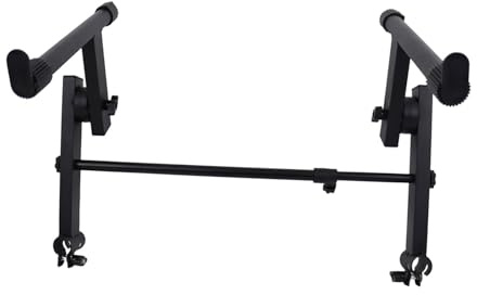 Pegciuho Elektronisches Klavierständer Keyboardständer Zubehör Zweite Ebene Halterung aus Metall Verstellbares Elektronisches Klavier Rack Komfortable