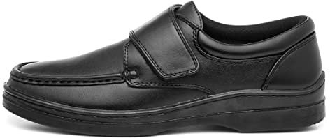 Hobos Brett Mens Casual Easy Fasten Shoe in Black - Size 9 UK - Black