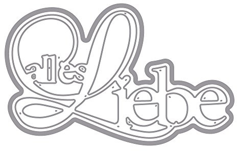 Rayher 59692000 Stanzschabl. : Alles Liebe, 7,6x4,5cm, SB-Btl 1Stück