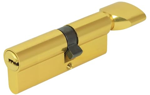 DOMINO Profilzylinder Schließzylinder HOMER 31/36K Zylinderschloss | Türschloss | Türknauf | Schloss mit 5 Schlüsseln | Einsteckschloss | Haustür-Schloss | Gold