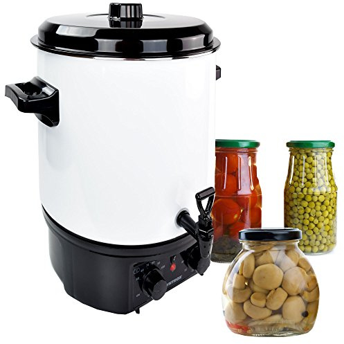 syntrox Germany gk-1800w-w 27 Litre Fully Automatic Electric Preserving COOKPOT WITH TAP Cooking Pot Hot Wine Dispenser Mulled Wine Maker Hot Drinks Vending Machine Coffee Machine Pressure Cooker
