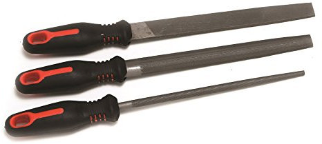 Hilka 69800003 3PC Engineers File Set, Black/Silver, 8