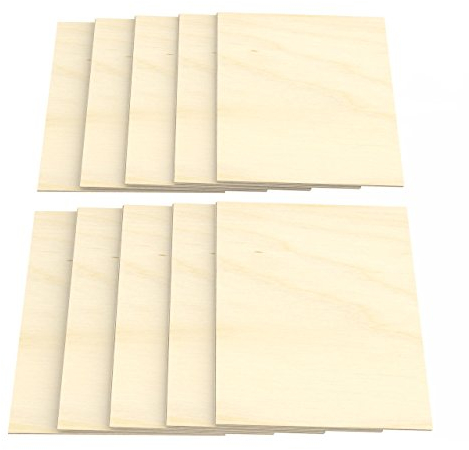 AUPROTEC 10x A3 Sperrholz-Platten Birke 3mm Multiplexplatten (297 mm x 420 mm) Bastel- und Laubsäge-Holzplatten Birke Massiv Multiplex Holz Industriequalität
