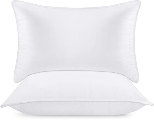 Utopia Bedding KopfKissen (2er Set), 50 x 70 cm Schlafkissen, Atmungsaktiv et Weich Kissen (Weiß)