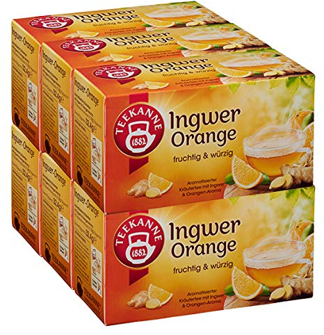 Teekanne Ingwer-Orange 6er Pack