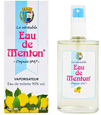 Eau de Menton - Lemon Eau de Toilette - Natural Vegan Citrus Fragrance - Light Fresh Unisex Perfume - Made in France - 3.4 fl oz (100 ML)