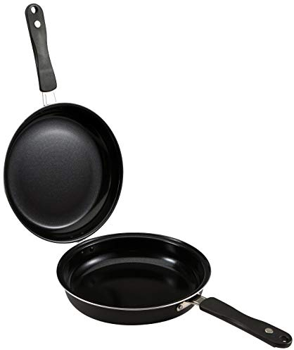 Renberg Malaga | Padella antiaderente doppia per tortillas | Diametro 24 cm e altezza 9,5 cm | Realizzato in alluminio pressato | Utensili da cucina | Per tutti i tipi di cucina