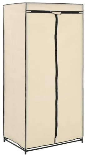 vidaXL Kleiderschrank Creme 75×50×160 cm