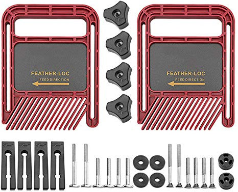 Multi-purpose Feather Loc Board Set For Flip Engraving Machine Table saw band-saw Miter Gauge Slot Woodwork tools Woodworking Saw Table DIY Safety Tools,Red