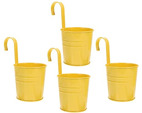 Happyyami 4stücke Hängende Blumenbehälter Abnehmbaren Haken Dekorative Blumentöpfe Für Balkon Garten Und Innenräume Mit Drainagelöchern Für Gesunde Pflanzen