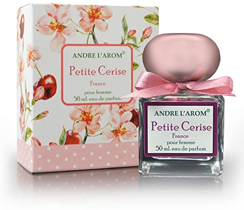 ANDRE L’AROM - Eau de parfum pour femme 50 ml - série florale - Fabriqué en France - Produit de Grasse (PETITE CERISE [floral, fruité])