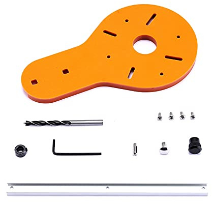 Gabarit de coupe circulaire Outils à main pour défonceuse à bois électrique Tondeuse à main Travail du bois Coupe Fraisage Cercle Groove Accessoires Outil (A: 1-70 cm)