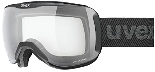 uvex downhill 2100 VP X - Skibrille für Damen und Herren - selbsttönend - polarisiert - black matt/vario-pola - one size