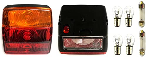 MelTruck® 2x Rückleuchte 4 Funktionen 12/24V Blinker Trailer Anhänger LKW Glühbirnen 24V