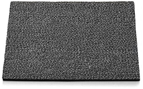 KARAT Fußmatte für Außen und Innen, 40x60 cm Grau XXL-Höhe 24mm, extra Dicke Türmate aus Kokos, Schmutzfangmatte, Kokosmatte mit Rutschfester Rückseite für Haustür, Eingang