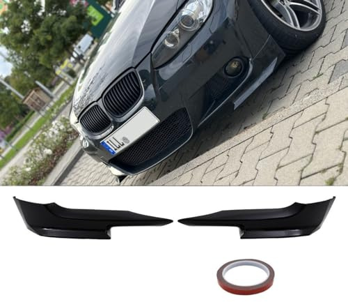 DM Autoteile 15016 Vorfacelift Satz Flaps Splitter Lippe schwarz Glanz kompatibel für BMW 3er E92 E93 Baujahr 06-10 mit M-Paket