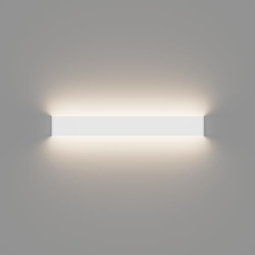 Klighten 24W LED Wandleuchte Innen Naturweiß 4500K, Weiß | Moderne Wandlampe aus Aluminium + Acryl, 71CM Wandbeleuchtung für Schlafzimmer, Wohnzimmer, Flur, Treppen