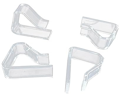 ZJCNHY Tischtuchklammern 4pc Transparent Plastic Tablecloth Table Cloth Clip Does Not Move Strong Firm Fixation Function Household Items.