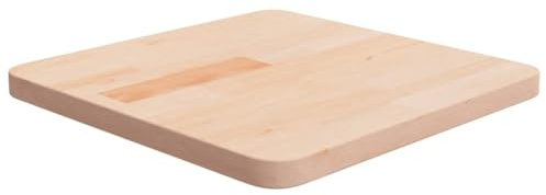 vidaXL Tischplatte Quadratisch 40x40x2,5 cm Eichenholz Unbehandelt