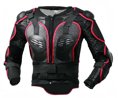 Chaqueta Protectora para Motocicleta, Protección contra Piedras, Chaleco Protector para Motociclista, Ciclismo, Patinaje, Snowboard, Peto con Protección para El Pecho Y La Espalda A,S