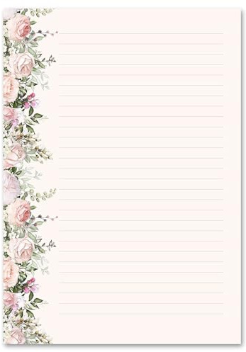 100 Blatt Briefpapier ROSENPRACHT - DIN A4 (210x297 mm), 90 g/m² - Rosen