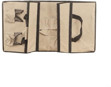 Folding Wagon Cart Liner, Oxford Cloth Larger Capacity Camping Garden Beach Trolley Carts Wagons Lining Cloth Bag Shopping Cart Inner Bag(Khaki)
