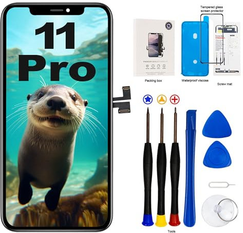 EFAITHLIFE for iPhone 11 Pro LCD Screen Replacement 5.8 inch(Model A2215, A2160, A2217) Display digitizer Assembly Touch Screen,with Frame Assembly Repair Tool